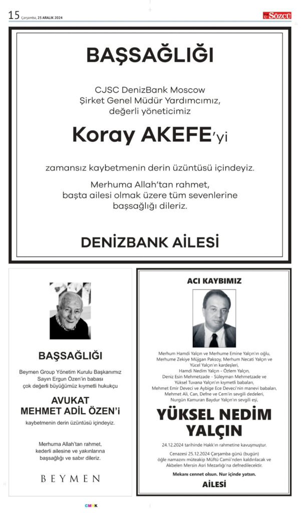 25 Aralık vefat 2