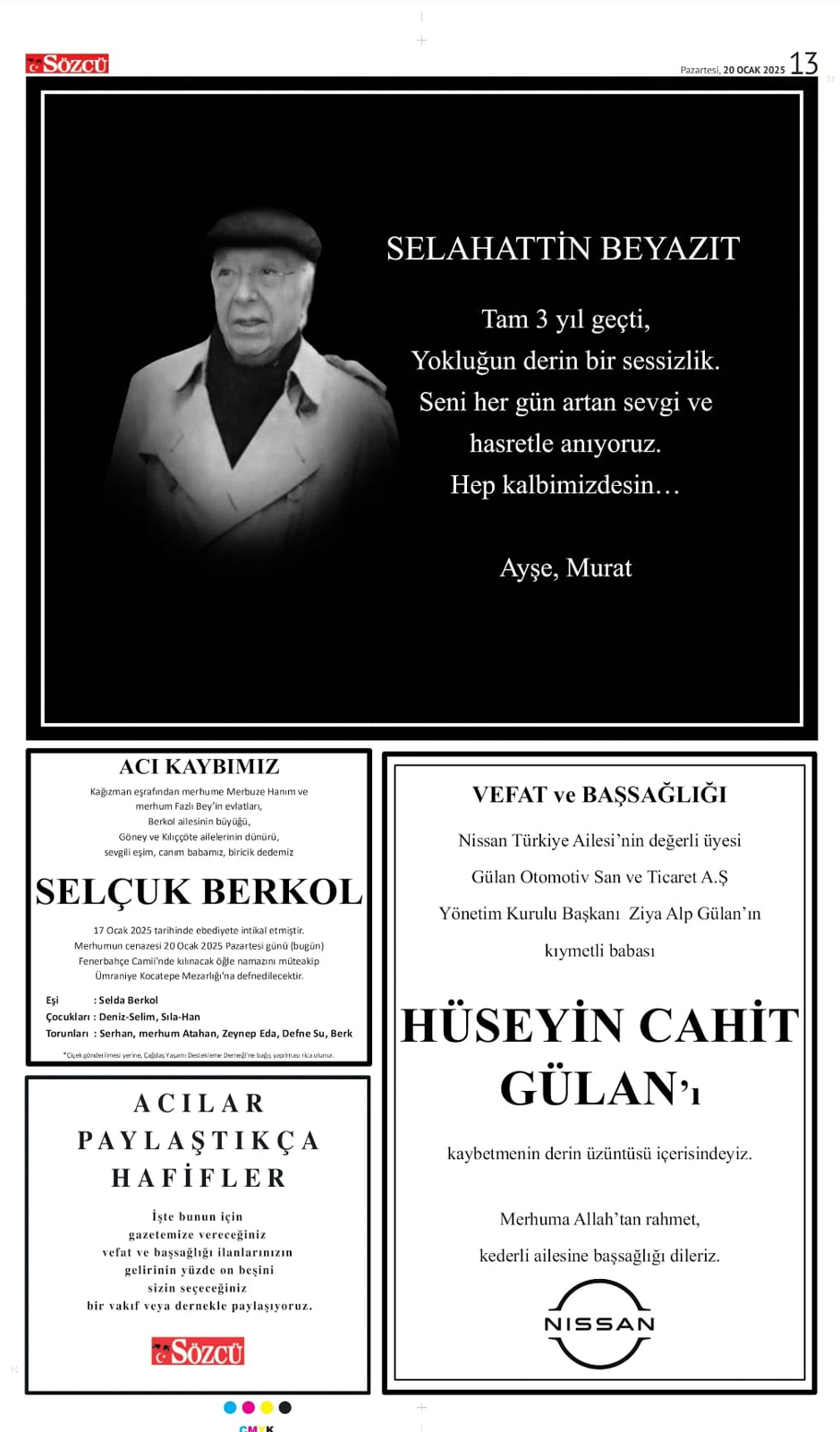 20 Ocak Vefat