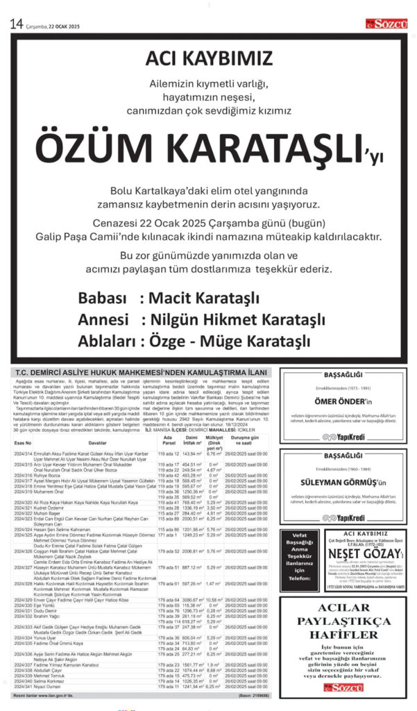22 Ocak Vefat