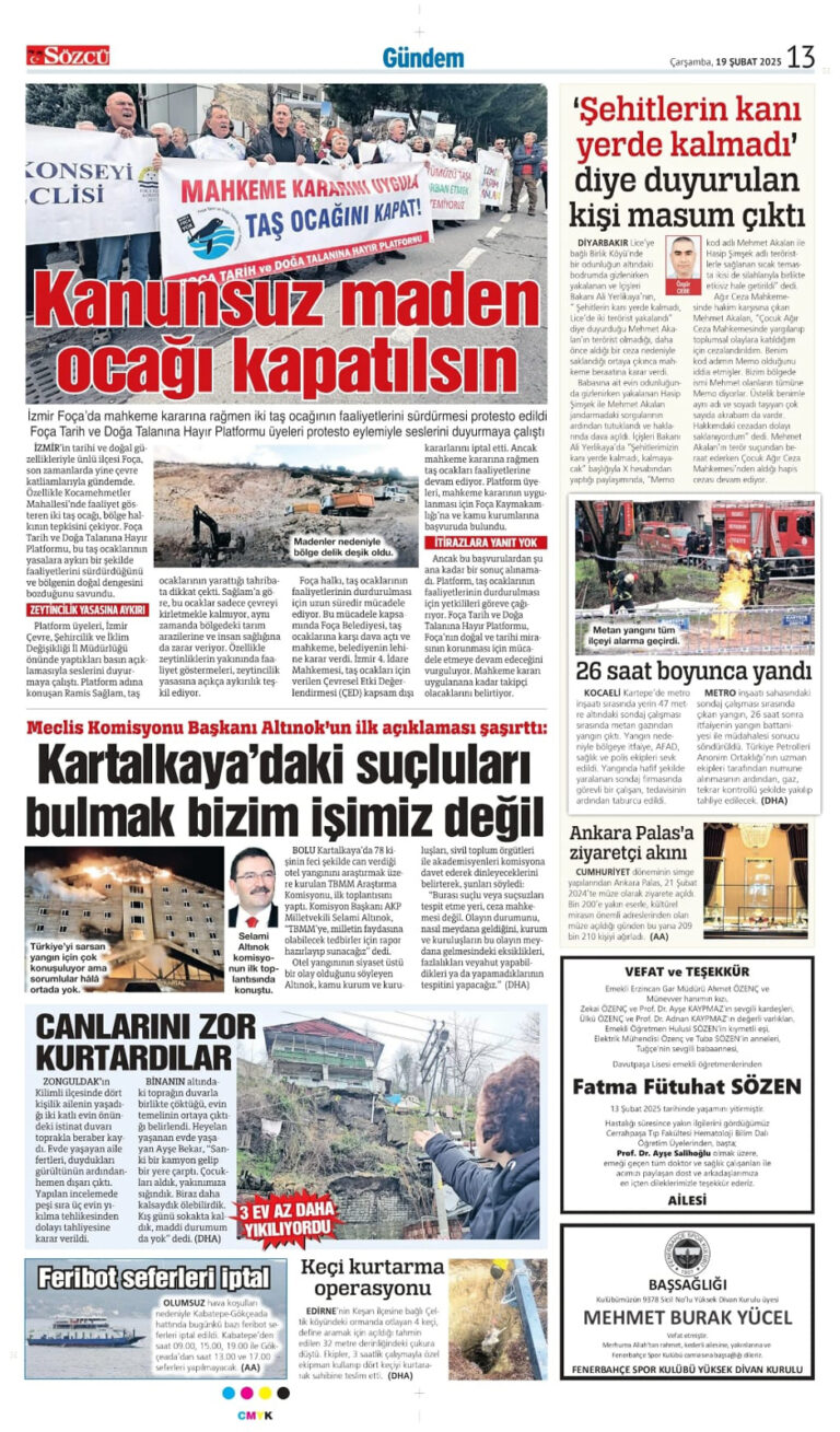 19 Şubat 2025 Vefat