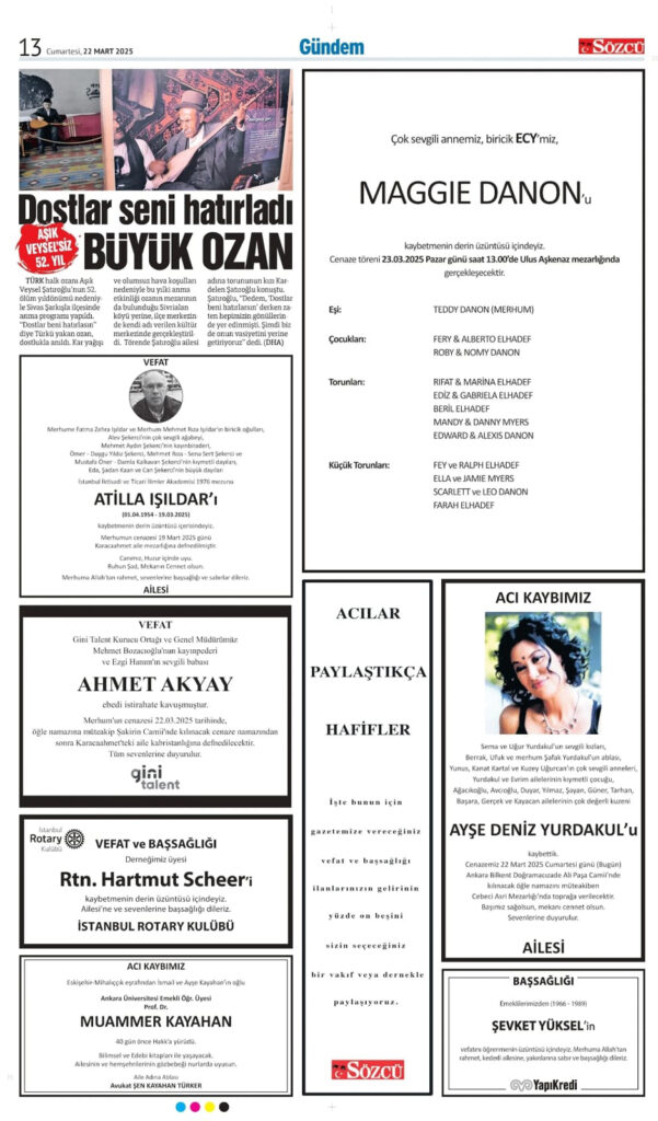 Sözcü 22 Mart