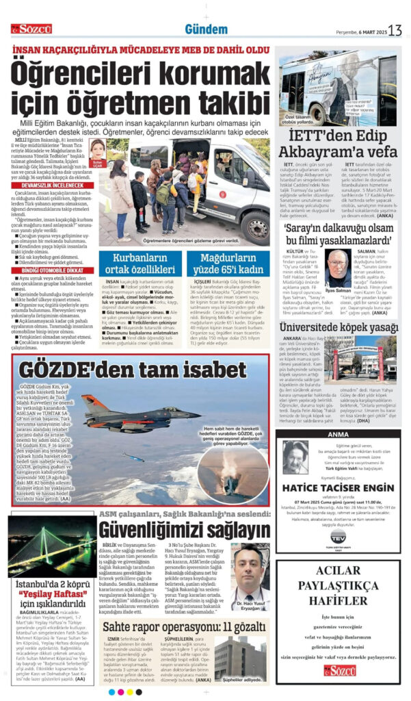 6 Mart Anma İlanı