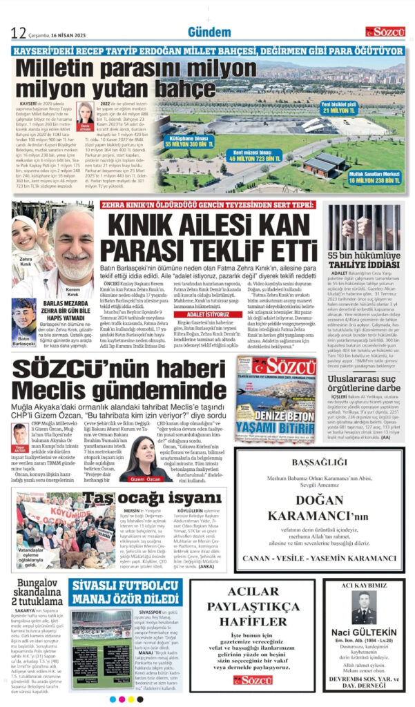 16 Nisan İlanları 2