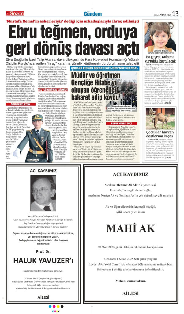 1 Nisan İlanları