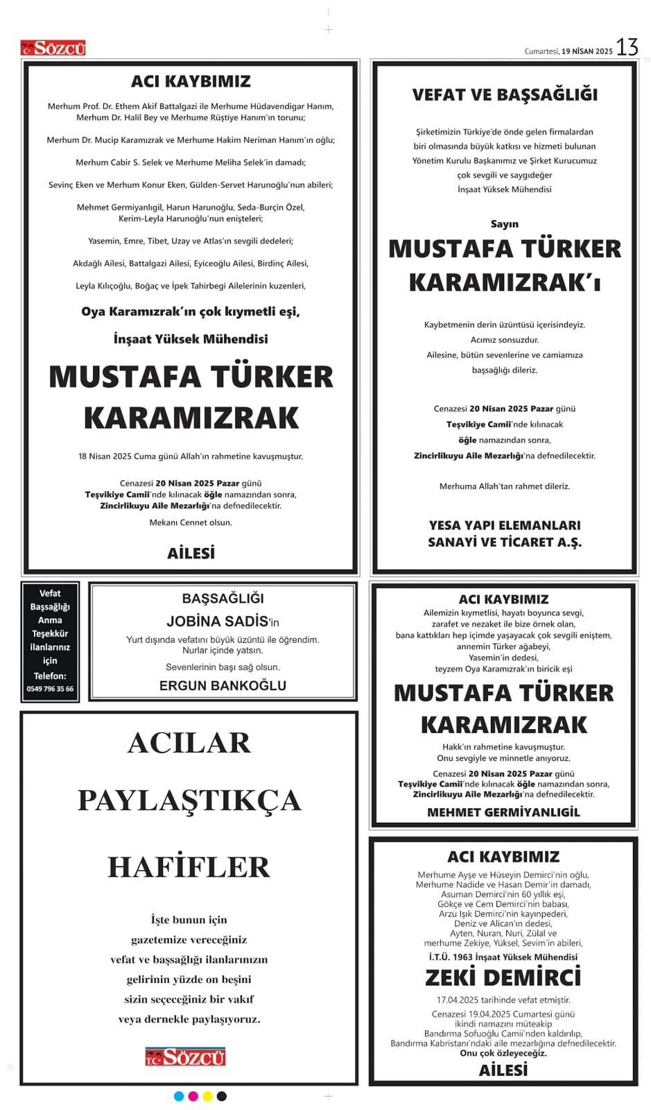19 Nisan İlanları
