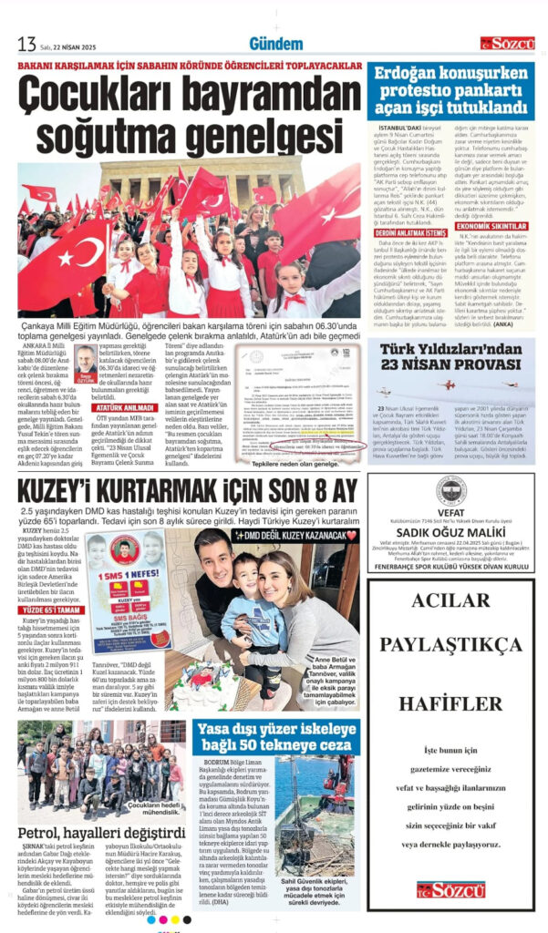 22 Nisan İlanları
