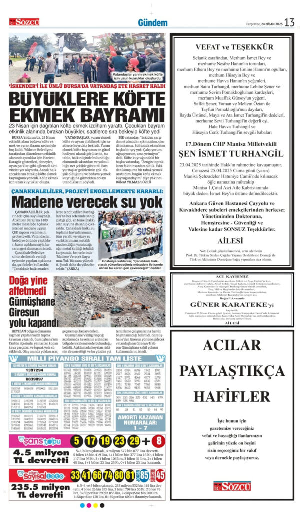 24 Nisan İlanları