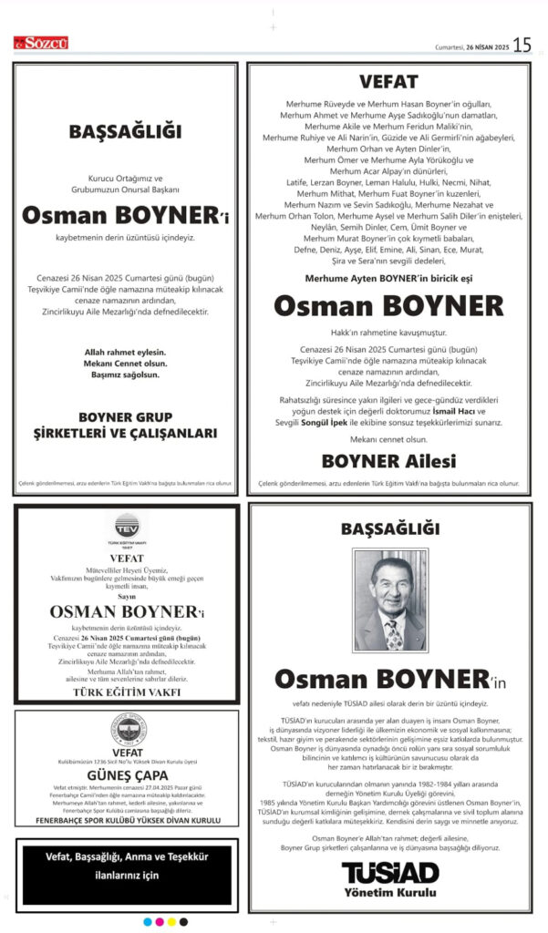 26 Nisan İlanları