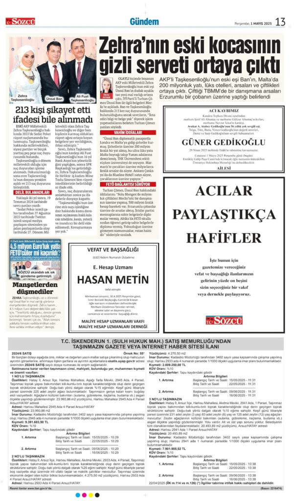 1 Mayıs İlanları