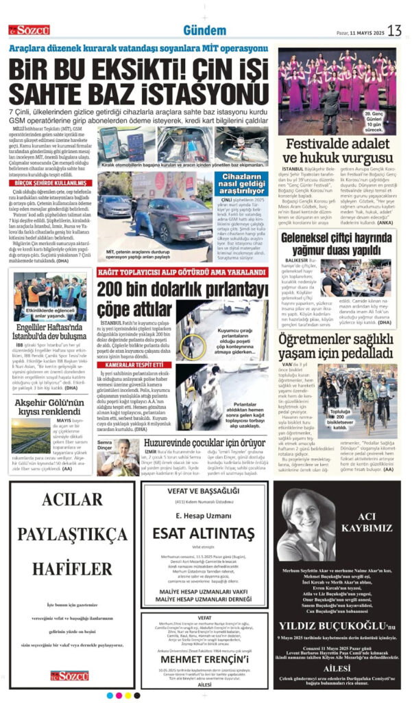 11 Mayıs İlanları