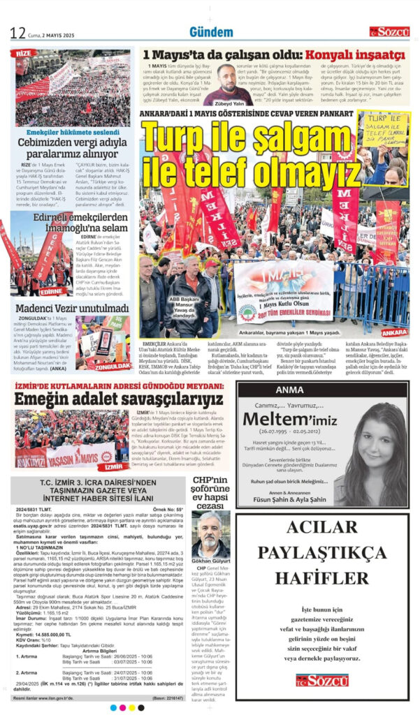 2 Mayıs İlanları