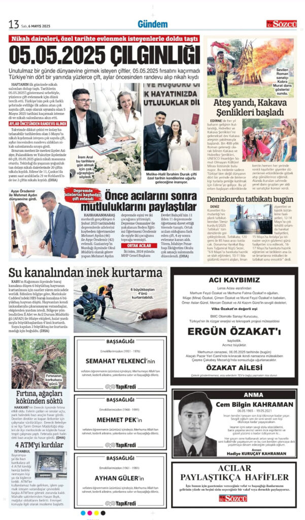 6 Mayıs İlanları