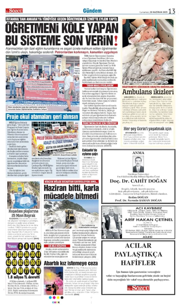 28 Haziran İlanları