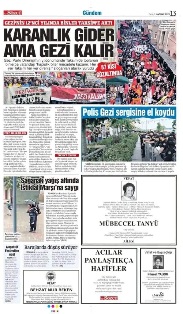 1 Haziran İlanları