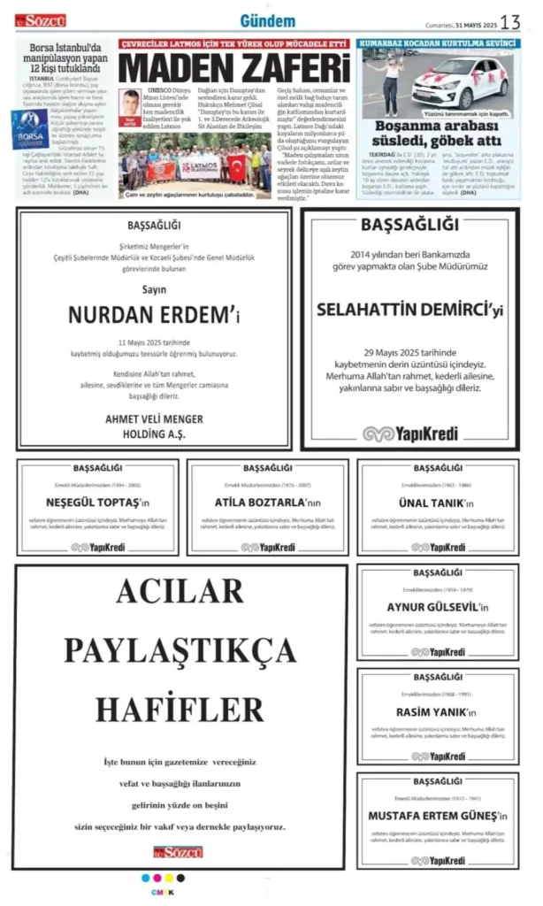 31 Mayıs İlanları