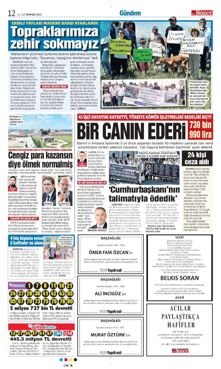 15 Temmuz İlanları