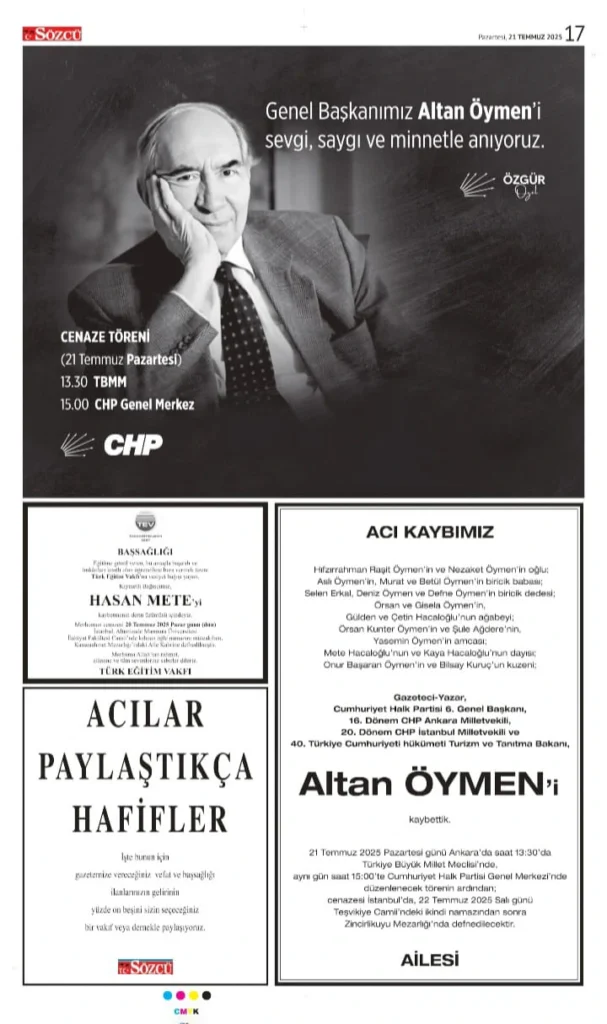 21 Temmuz İlanları 2