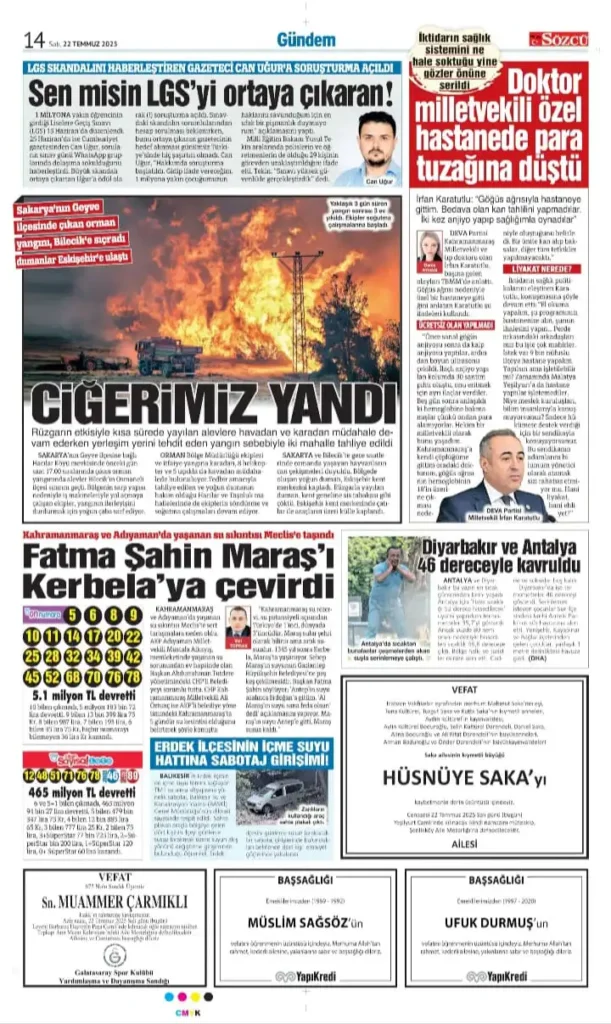 22 Temmuz İlanları