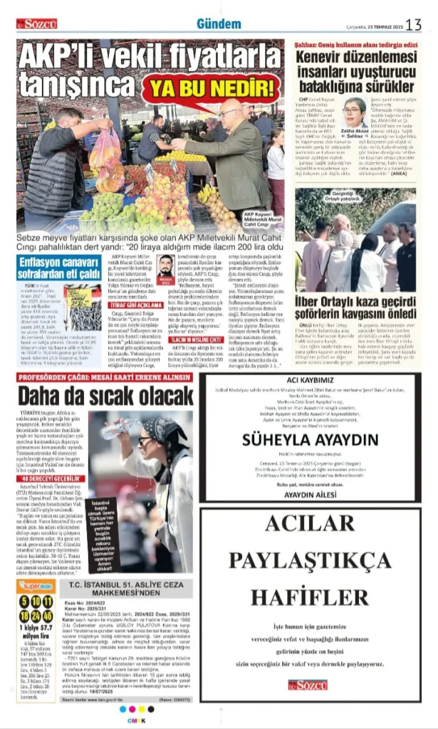 23 Temmuz İlanları