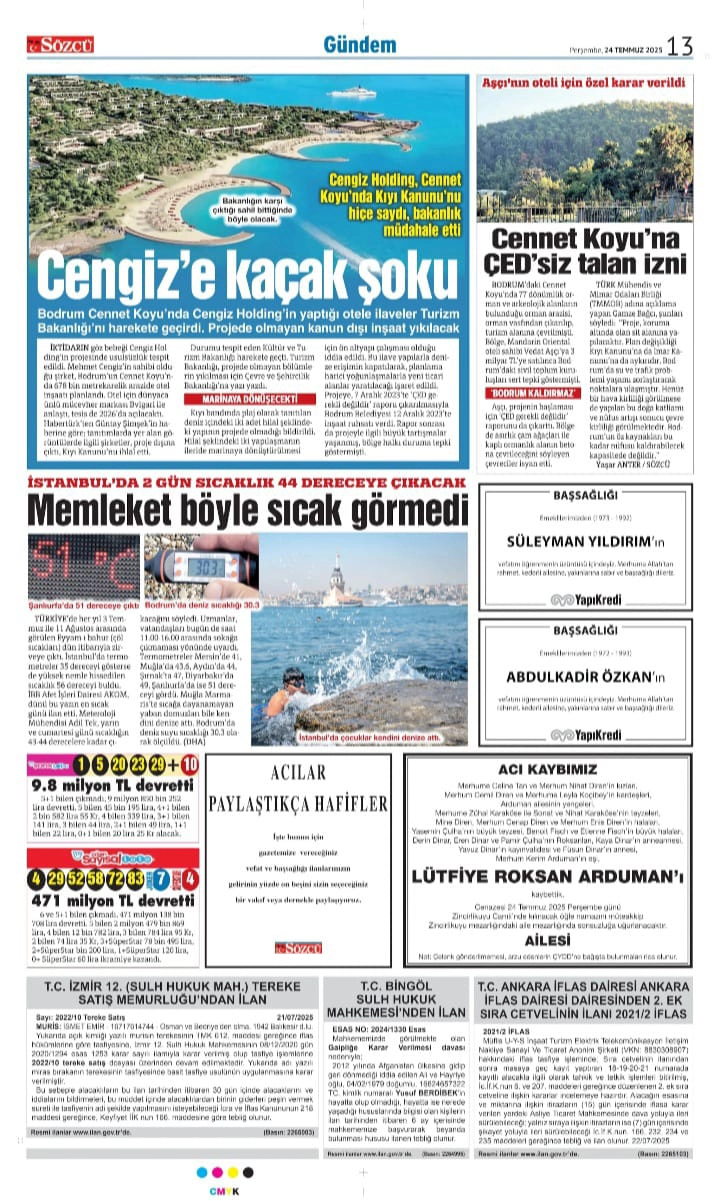24 Temmuz İlanları