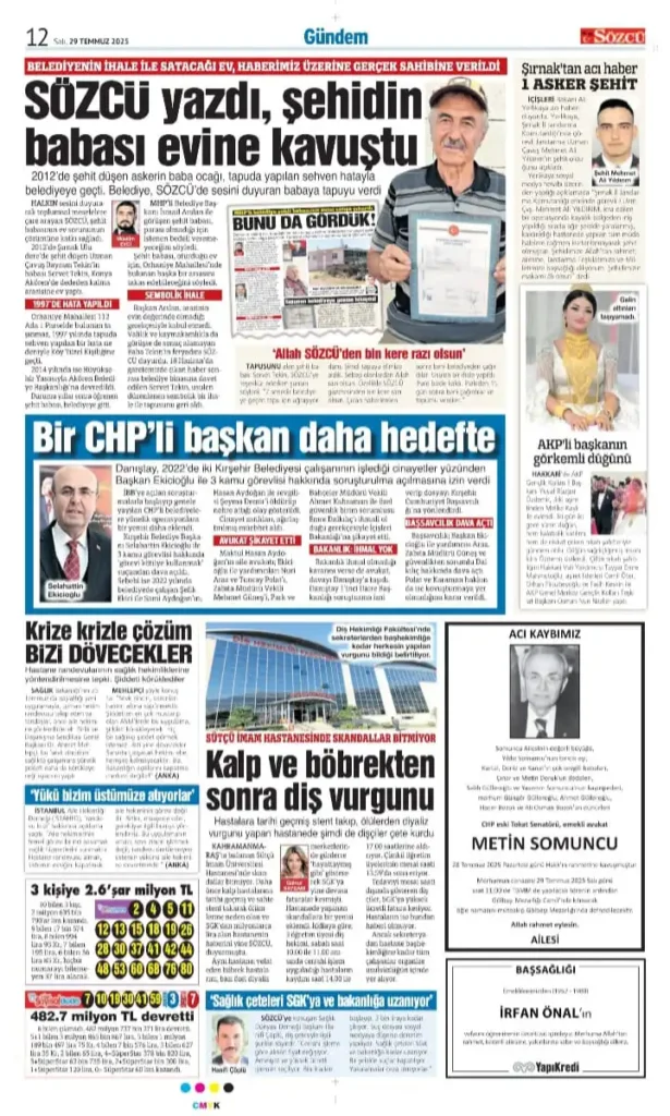 29 Temmuz İlanları