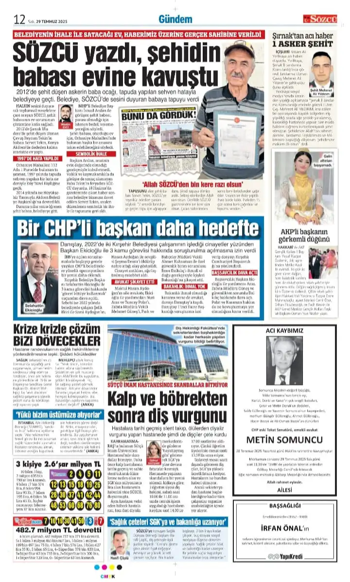 29 Temmuz İlanları