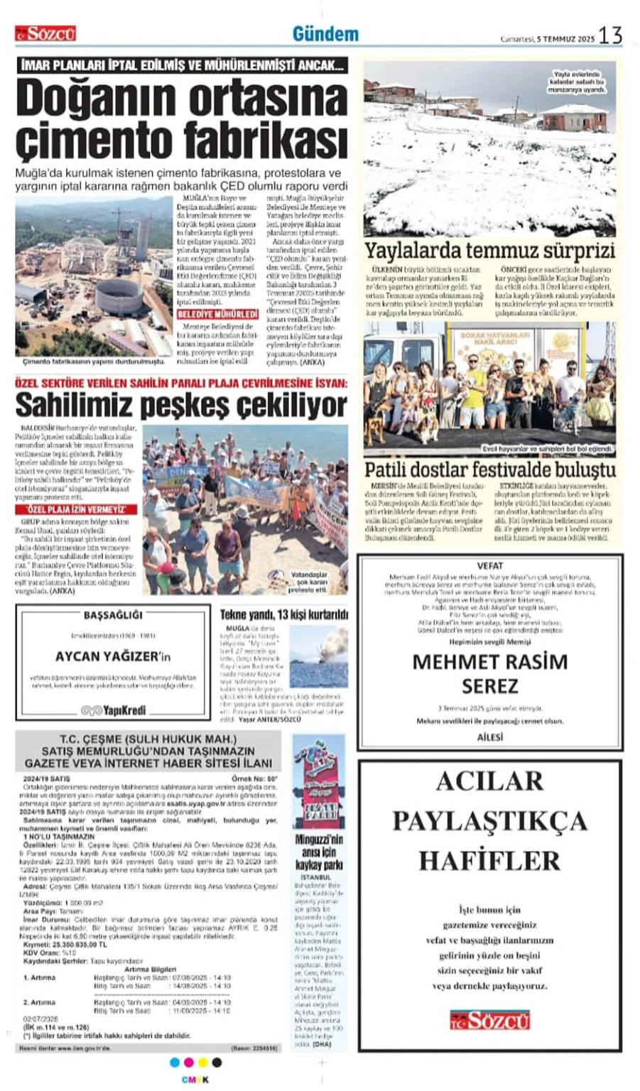 5 Temmuz İlanları