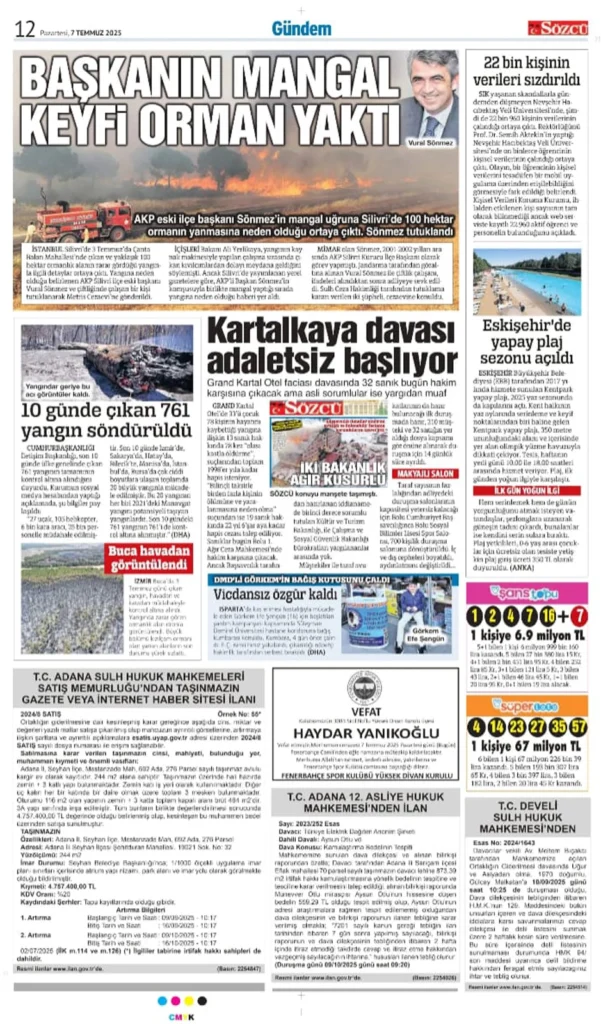 7 Temmuz İlanları