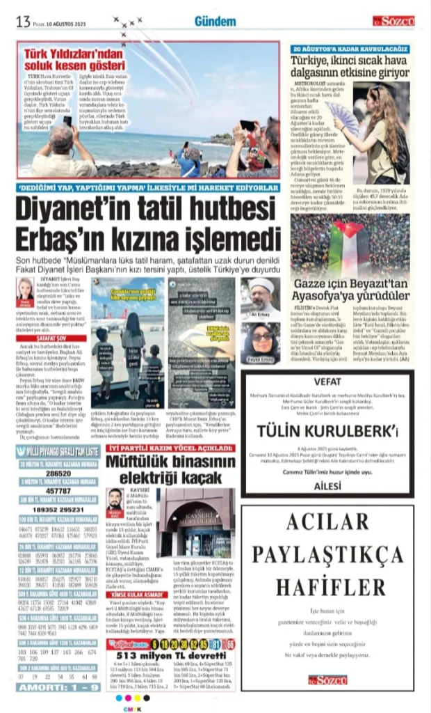 10 Ağustos İlanları