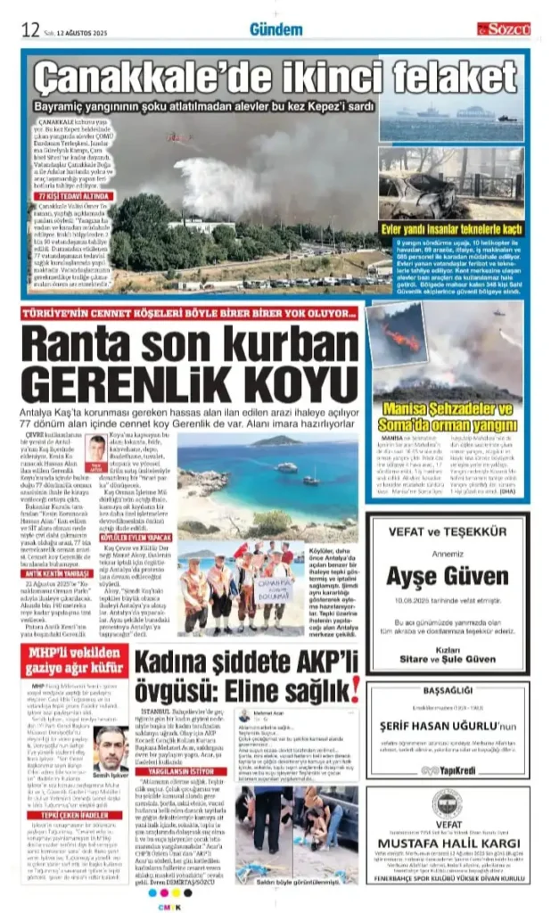 12 Ağustos İlanları