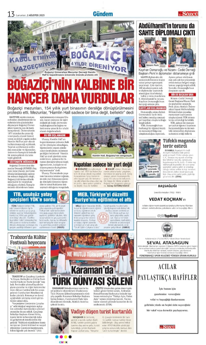 2 Ağustos İlanları