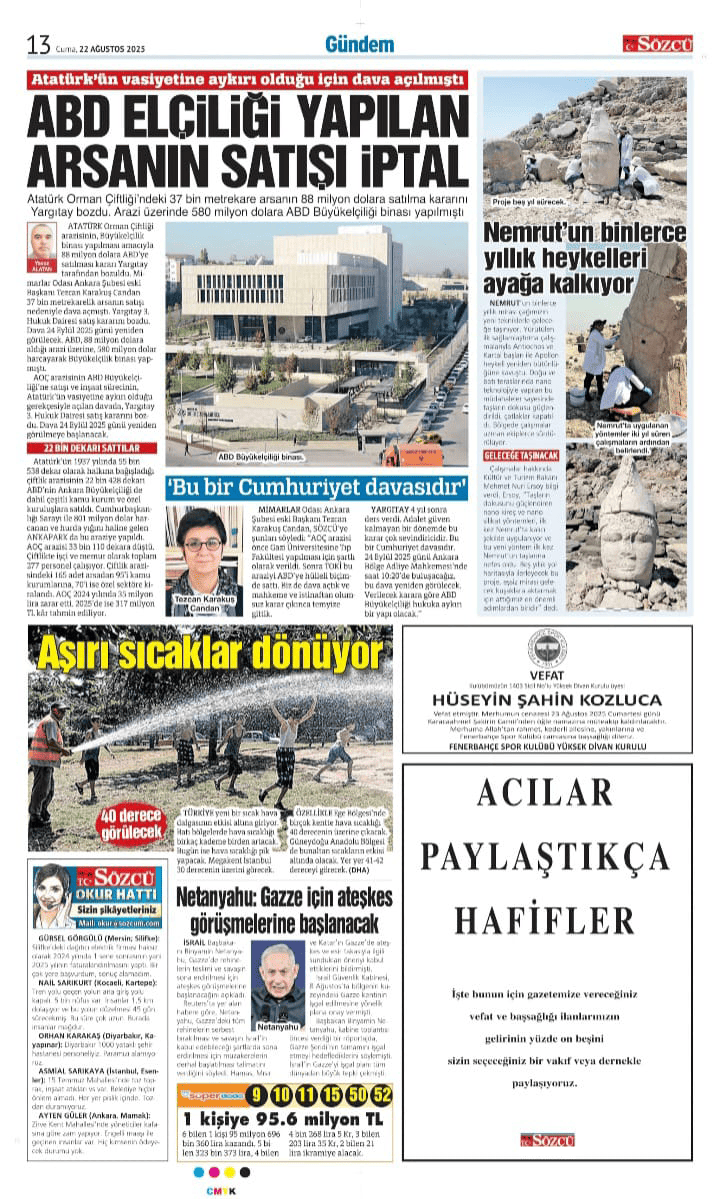 22 Ağustos İlanları