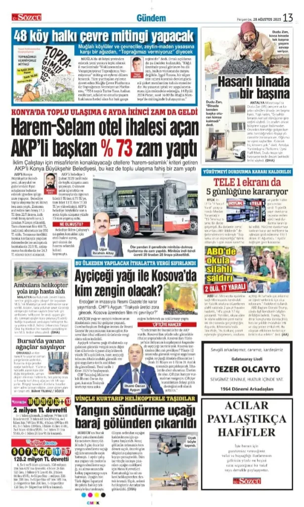 28 Ağustos Vefat İlanları