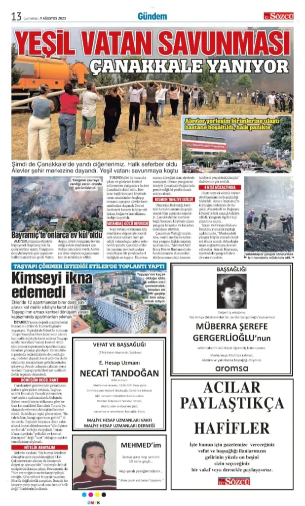 9 Ağustos İlanları