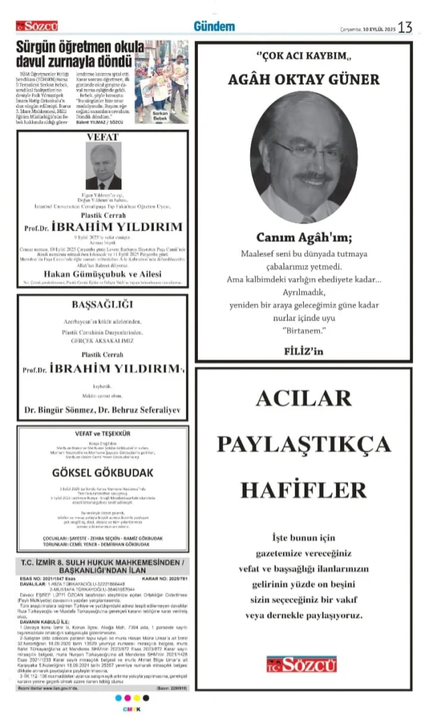 10 Eylül İlanları
