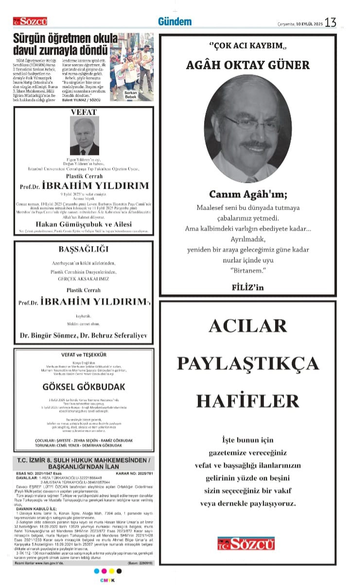 10 Eylül İlanları