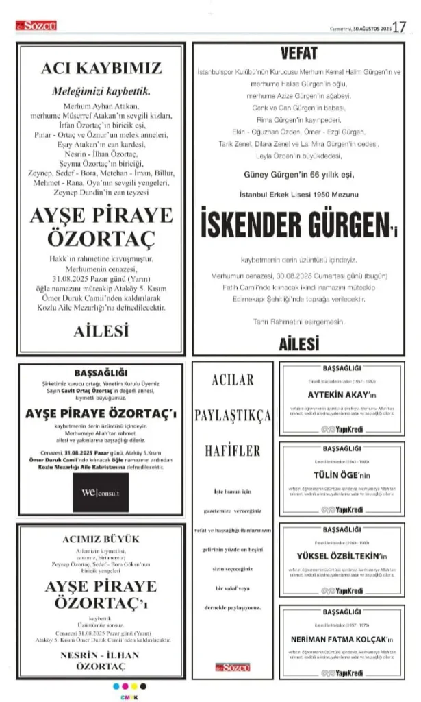 30 Ağustos İlanları 2