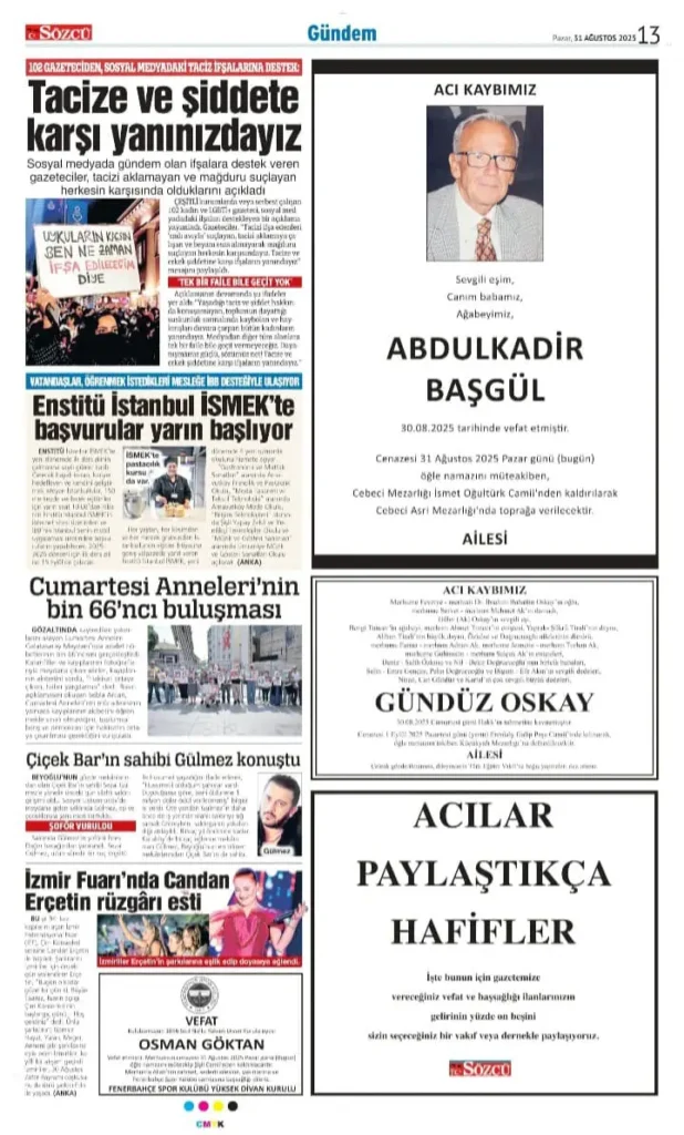 31 Ağustos İlanları