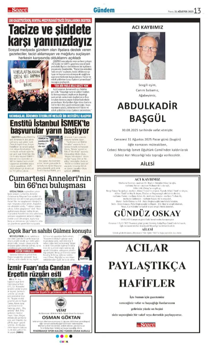 31 Ağustos İlanları