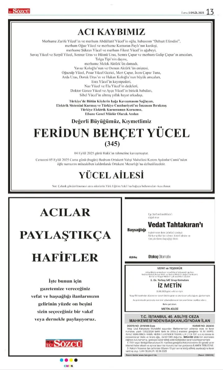 5 Eylül İlanları