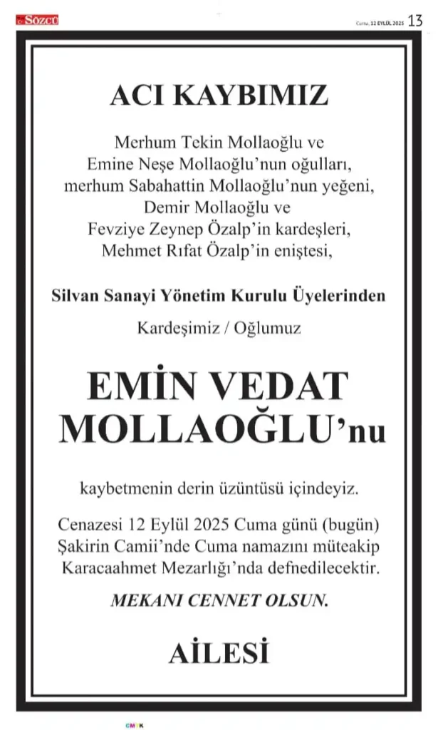 12 Eylül İlanları