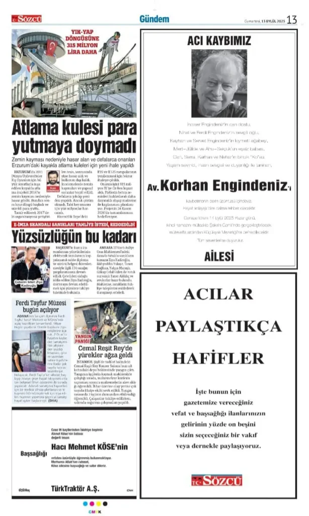 13 Eylül İlanları