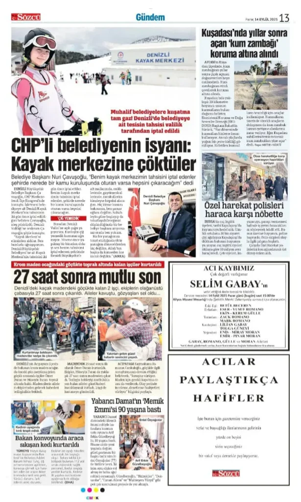 14 Eylül İlanları