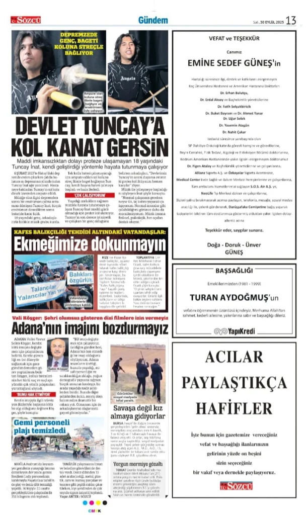 30 Eylül İlanları