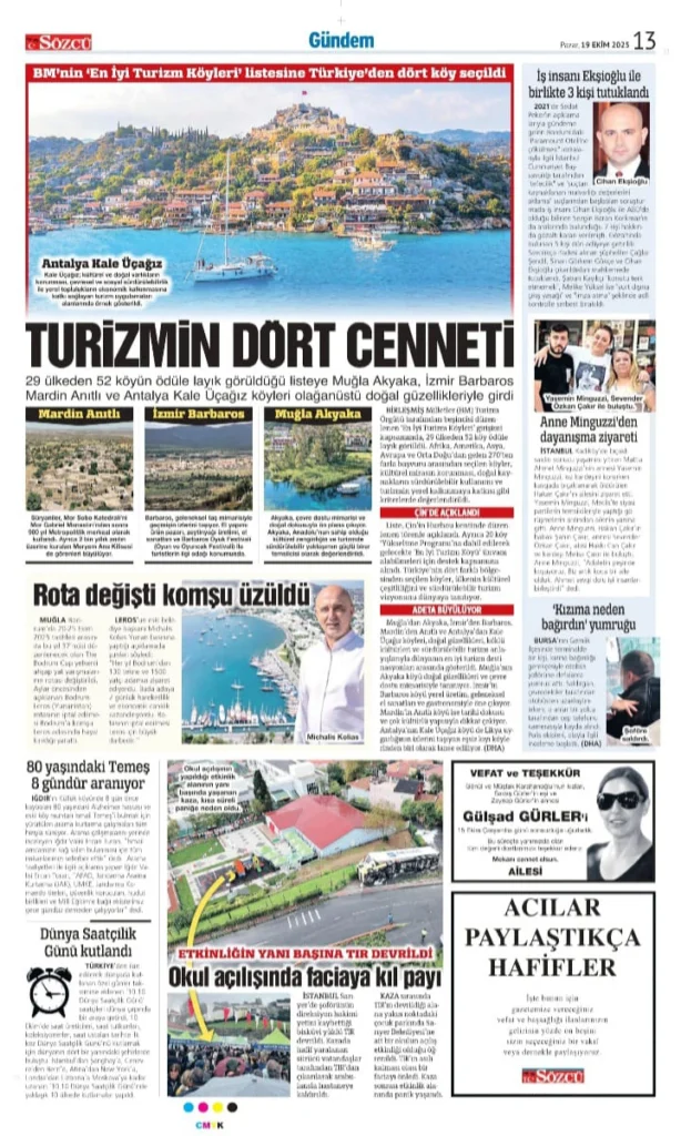 Sözcü 19 Ekim İlanları