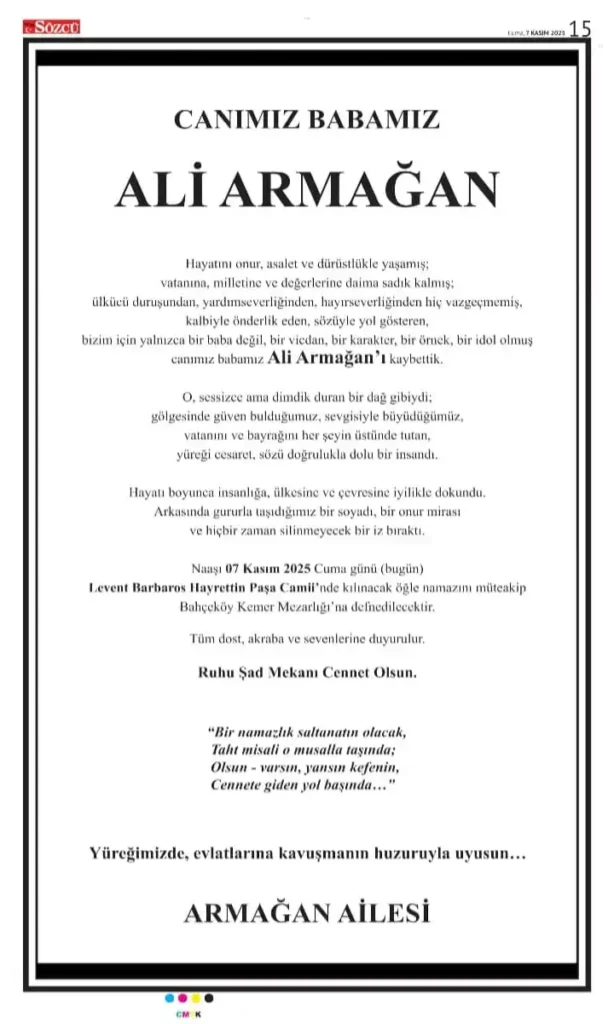 Sözcü Gazetesi 7 Kasım İlanları 2