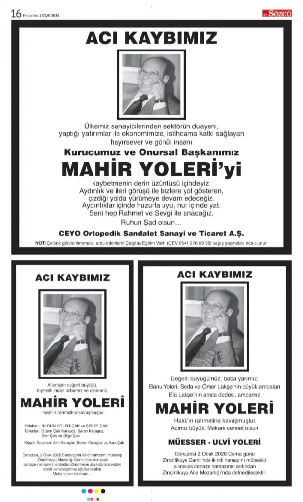 Sözcü 1 Ocak 2026 İlanları 2