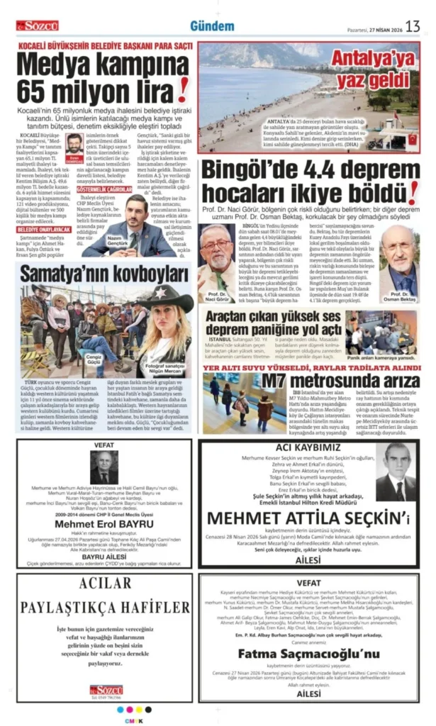 27 Nisan 2026
