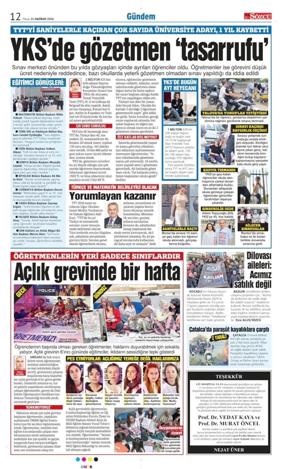 21 Haziran 2026 Vefat, Başsağlığı İlanları Sözcü